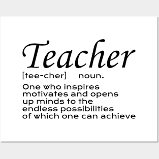 teacher definition Posters and Art